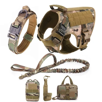 Tactical Vest Harness with Durable Leash