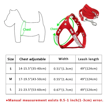 Luxury Pet Harness with Rhinestone-like - Image 6