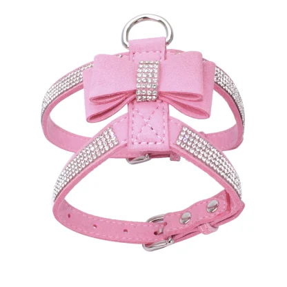 Luxury Pet Harness with Bow Decor