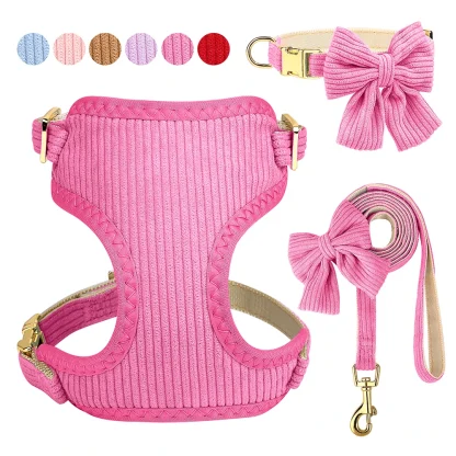 Comfortable Harness with Cute Bowknot Decor - Image 2
