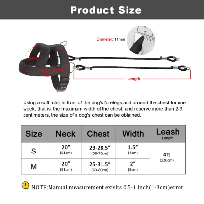 Black Pulling Harness for Dogs - Image 6