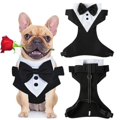 Cute Tuxedo Vest Harness for Dogs - Image 4
