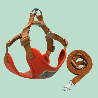 Comfortable Vest Pet Harness with Bead Decor - Image 10