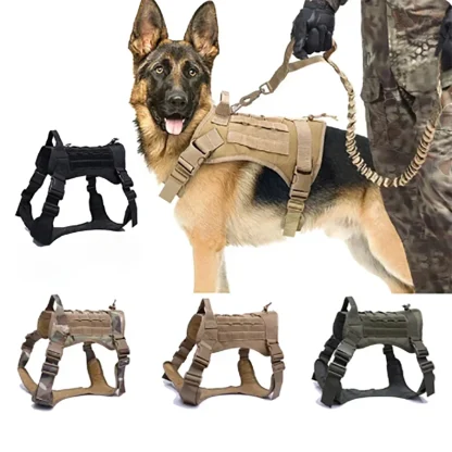 Tactical Dog Harness with Durable Buckle