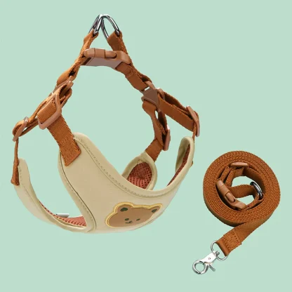 Comfortable Vest Pet Harness with Bead Decor - Image 9