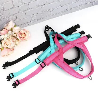 Solid Color Harness with Dual Clip - Image 2