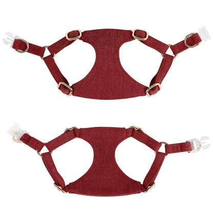 Soft Small Dogs Harness with Solid Color - Image 3