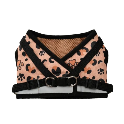 Reflective Dog Harness with Leopard Pattern - Image 13