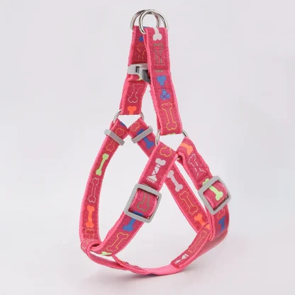 Back-Clip Harness with Bone Print Design
