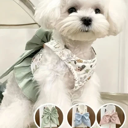 Cute Dress Harness with Bow Design - Image 2