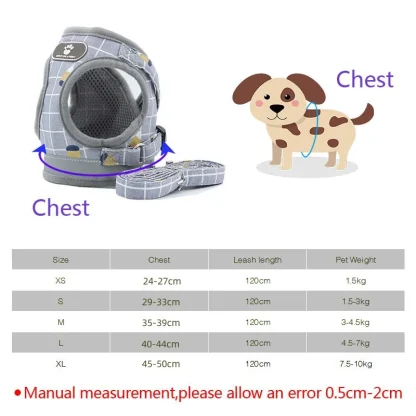 Comfortable Vest Harness with Leash - Image 6