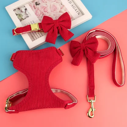 Comfortable Harness with Cute Bowknot Decor - Image 4