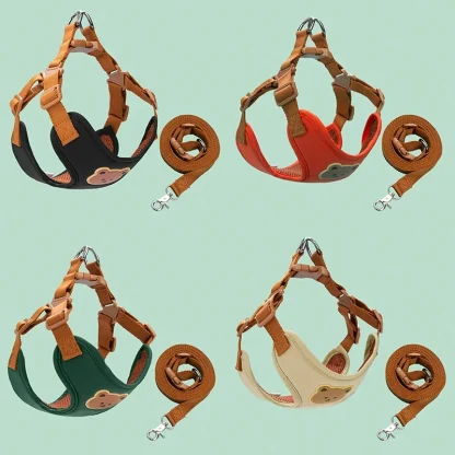 Comfortable Vest Pet Harness with Bead Decor - Image 7