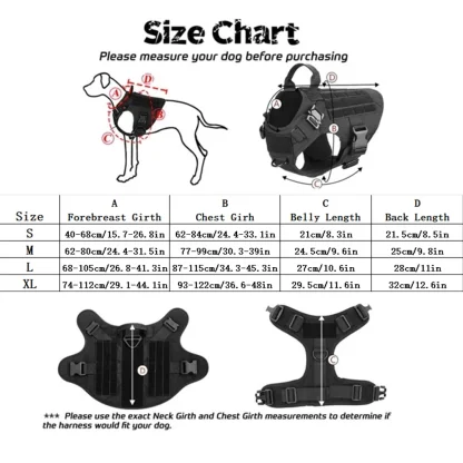 Tactical Vest Harness with Durable Leash - Image 3