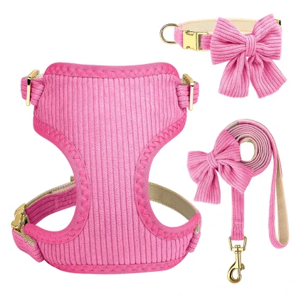 Comfortable Harness with Cute Bowknot Decor