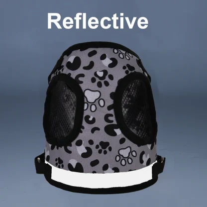 Reflective Dog Harness with Leopard Pattern - Image 3