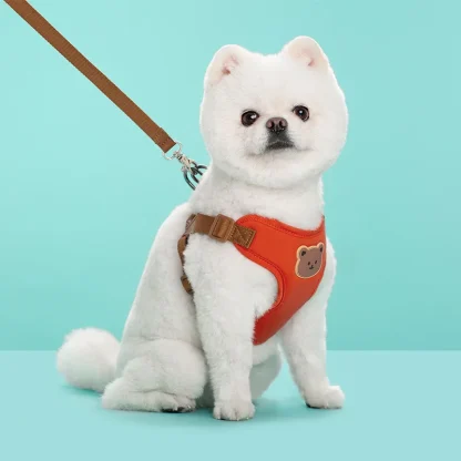 Comfortable Vest Pet Harness with Bead Decor - Image 14