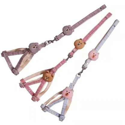 Cute Dog Harness with 3D Bear Decor - Image 3