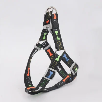 Back-Clip Harness with Bone Print Design - Image 6