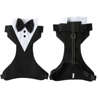 Cute Tuxedo Vest Harness for Dogs - Image 5