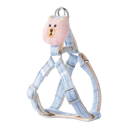 Cute Dog Harness with 3D Bear Decor