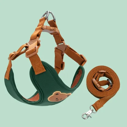 Comfortable Vest Pet Harness with Bead Decor - Image 8