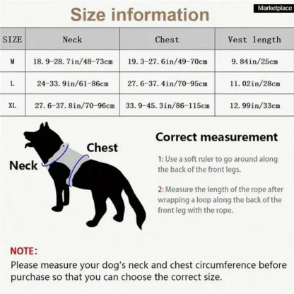Tactical Dog Harness with Durable Buckle - Image 2