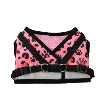 Reflective Dog Harness with Leopard Pattern - Image 12